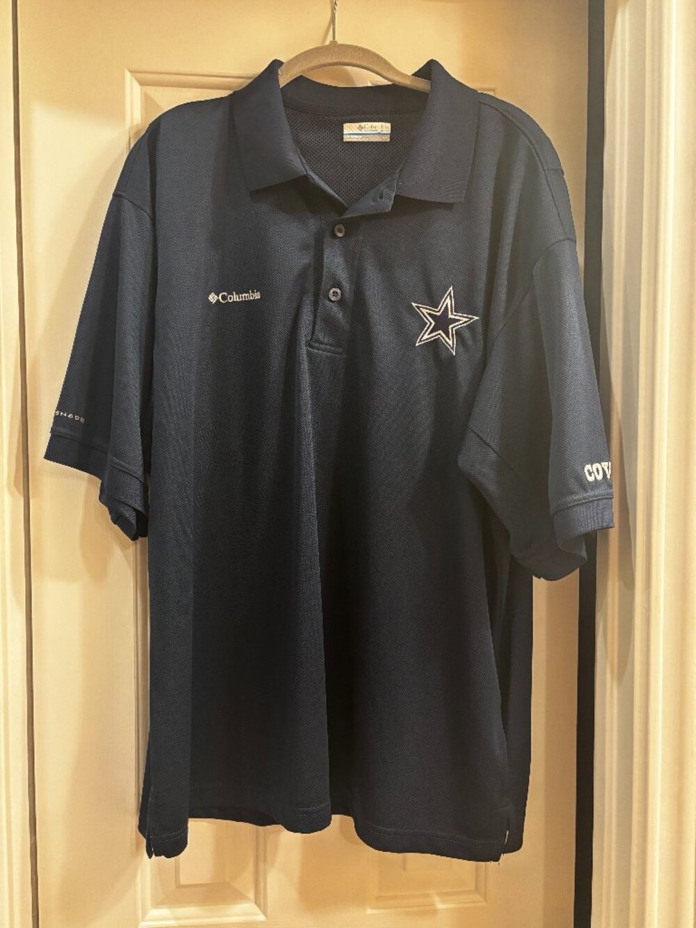 Columbia PFG Dallas Cowboys Polo — Men's Large